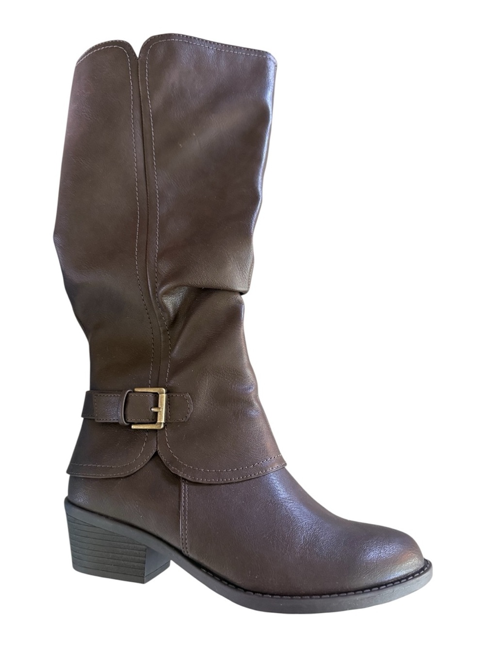 Easy Street Tenille Brown Tall Riding Boots 6.5